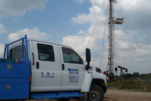E.M.I. pipe inspection truck